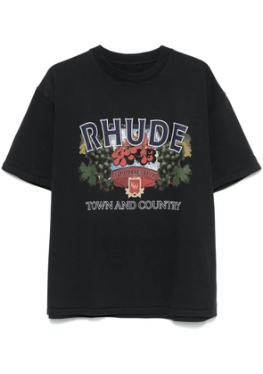 RHUDE Town and Country T-shirt - Black