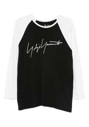 Yohji Yamamoto Pre-Owned 2000s raglan-sleeve baseball T-shirt - Black