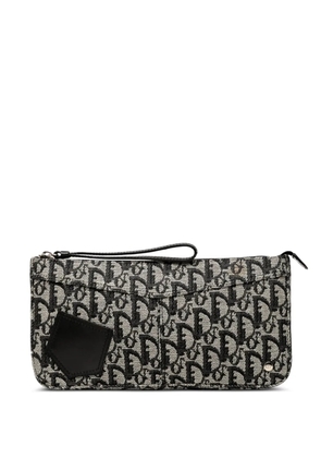 Christian Dior Pre-Owned 2002 Diorissimo Trotter Canvas Wristlet clutch bag - Blue