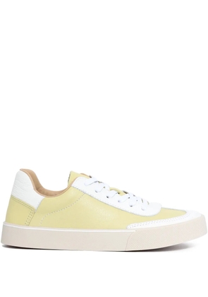 Sarah Chofakian White Light leather sneakers - Yellow