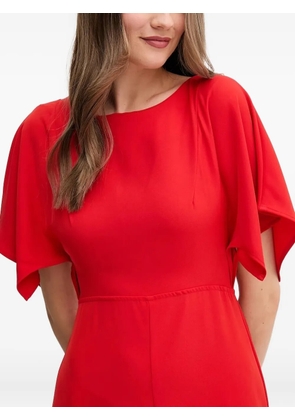 Sandro Ferrone flutter-sleeve midi dress - Red