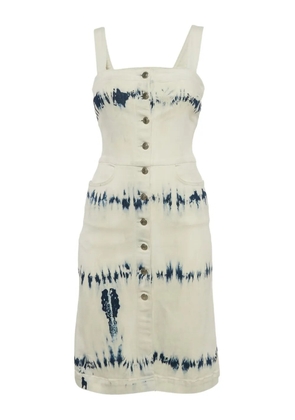 Stella McCartney Pre-Owned tie-dye button-front dress - White