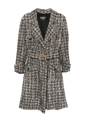 CHANEL Pre-Owned 1990-2000s tweed coat - Black