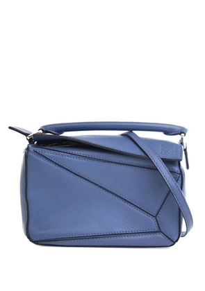 Loewe Pre-Owned 2018 Mini Calfskin Puzzle satchel - Blue