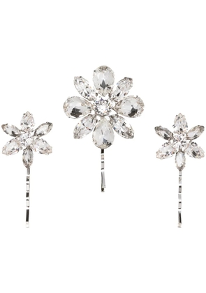 Jennifer Behr Vada hair clips (set of three) - White