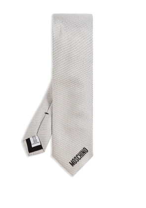 Moschino silk tie - Grey