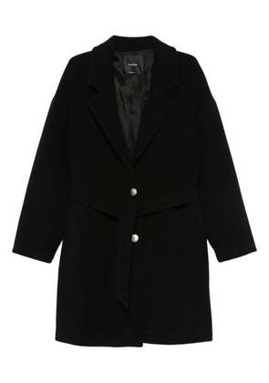 PINKO belted button-fastening coat - Black