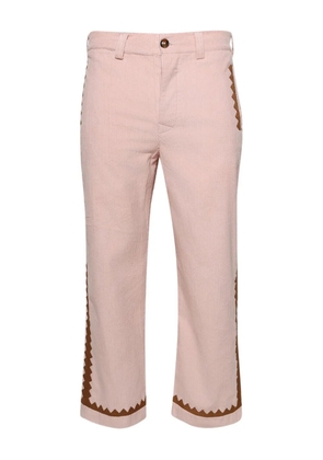 Baziszt Tamr corduroy trousers - Pink