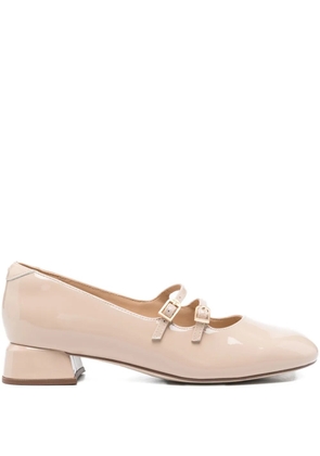 Clarks 30mm Daiss buckled block-heel pumps - Neutrals