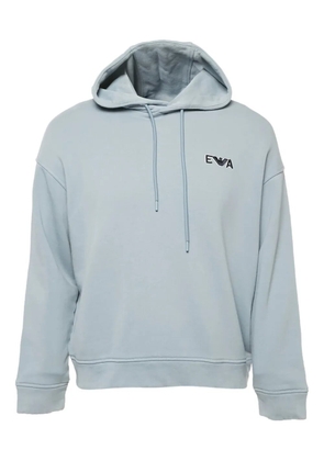 Emporio Armani Pre-Owned logo hoodie - Blue