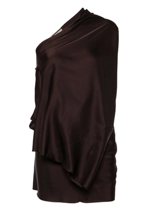 Rick Owens one-sleeve top - Brown