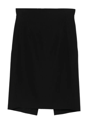 Mugler panelled midi skirt - Black