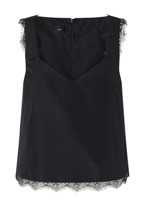PINKO lace-trimmed top - Black
