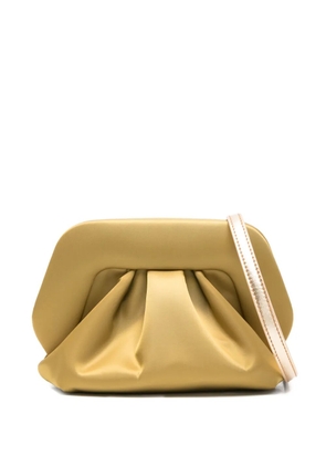 Themoirè gathered clutch bag - Yellow