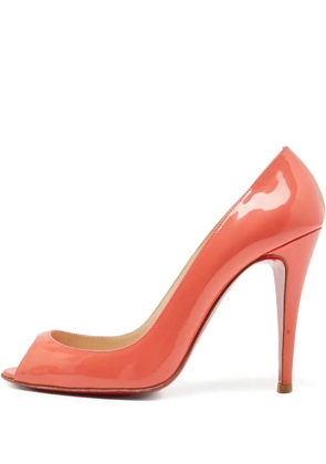 Christian Louboutin Pre-Owned 100mm Flo pumps - Orange