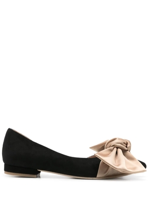 GINISSIMA bow-detailed ballet flats - Black