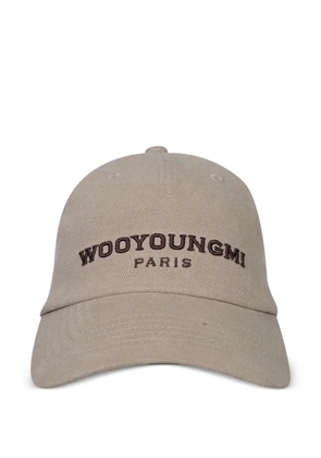 Wooyoungmi logo-embroidered baseball hat - Neutrals
