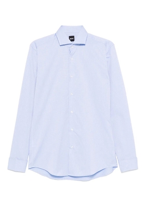 BOSS textured cotton shirt - Blue