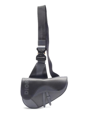 Christian Dior Pre-Owned 2010s Saddle leather belt bag - Black