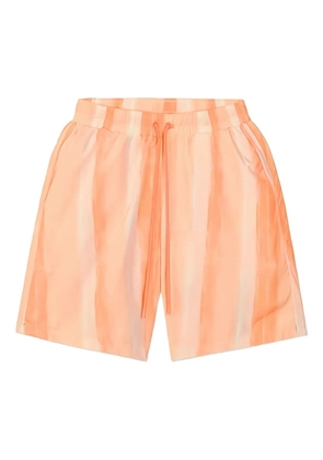 HOMIES MARBELLA Orange Waves striped drawstring swim shorts