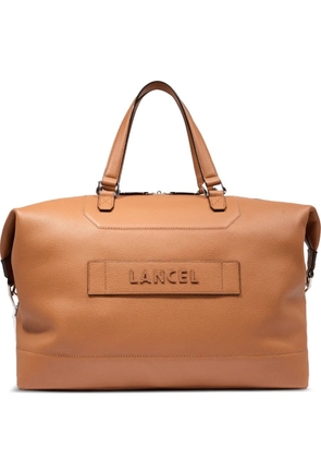 Lancel Ninon logo-patch leather holdall - Neutrals
