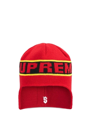 Supreme earflap beanie - Red