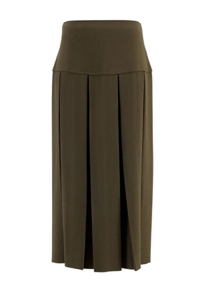 Zeus+Dione Typhon pleated midi skirt - Brown
