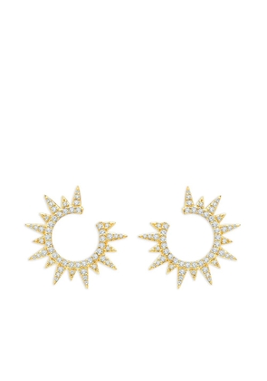 graziela 18K yellow gold Starburst diamond earrings