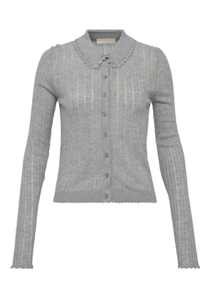 Ulla Johnson Lottie crochet-trimmed cardigan - Grey