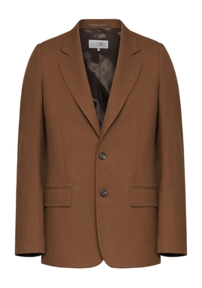 MM6 Maison Margiela single-breasted tailored blazer - Brown
