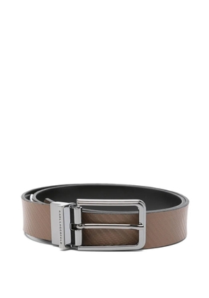 Karl Lagerfeld textured leather belt - Brown