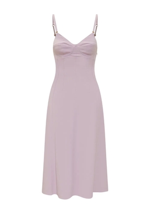 Elisabetta Franchi lace-up midi dress - Pink