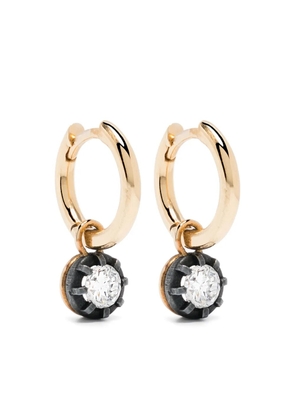 LEANDRA 18kt yellow gold diamond earrings