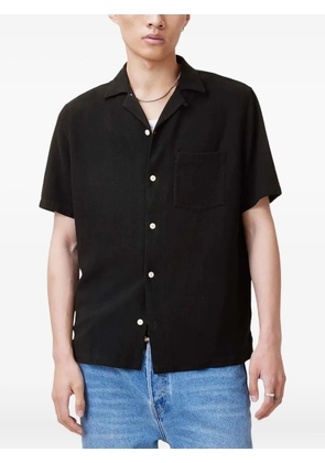 AllSaints Hudson camp-collar short-sleeve shirt - Black