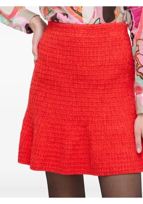 LUISA SPAGNOLI textured flared mini skirt