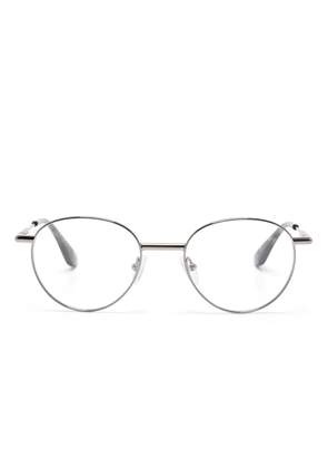 Alexander McQueen Eyewear round-frame glasses - Silver