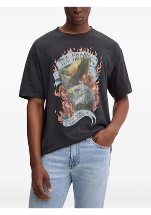 The Kooples eagle-graphic crew-neck T-shirt - Black