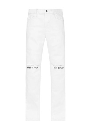 RTA Bryant 'Rest In Peace' skinny jeans - White