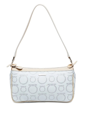 Ferragamo Pre-Owned 2000-2010s ganchini-pattern shoulder bag - Neutrals