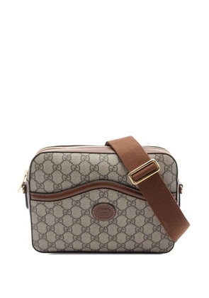 Gucci Pre-Owned 2016-2025 GG Supreme Retro Interlocking G Messenger Bag crossbody bag - Brown