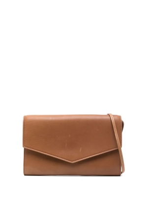 The Row Pre-Owned Envelope cross body bag - Brown