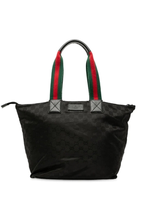 Gucci Pre-Owned 2000-2015 GG Canvas Web tote bag - Black