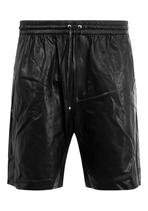 AMIRI drawstring leather shorts - Black
