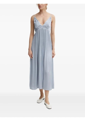 Résumé pleated v-neck dress - Blue