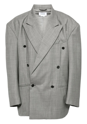 Hed Mayner double-breasted wool blazer - Grey