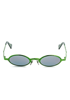 Kuboraum Z24 oval-frame sunglasses - Green