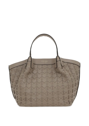 Serapian mini Secret woven tote bag - Neutrals