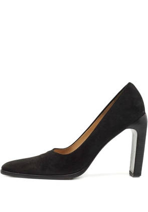 Gucci Pre-Owned 105mm suede heeled pumps - Black