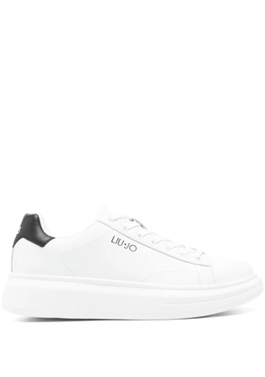 LIU JO leather platform sneakers - White