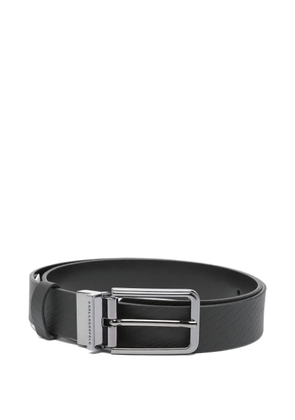 Karl Lagerfeld textured buckle belt - Black